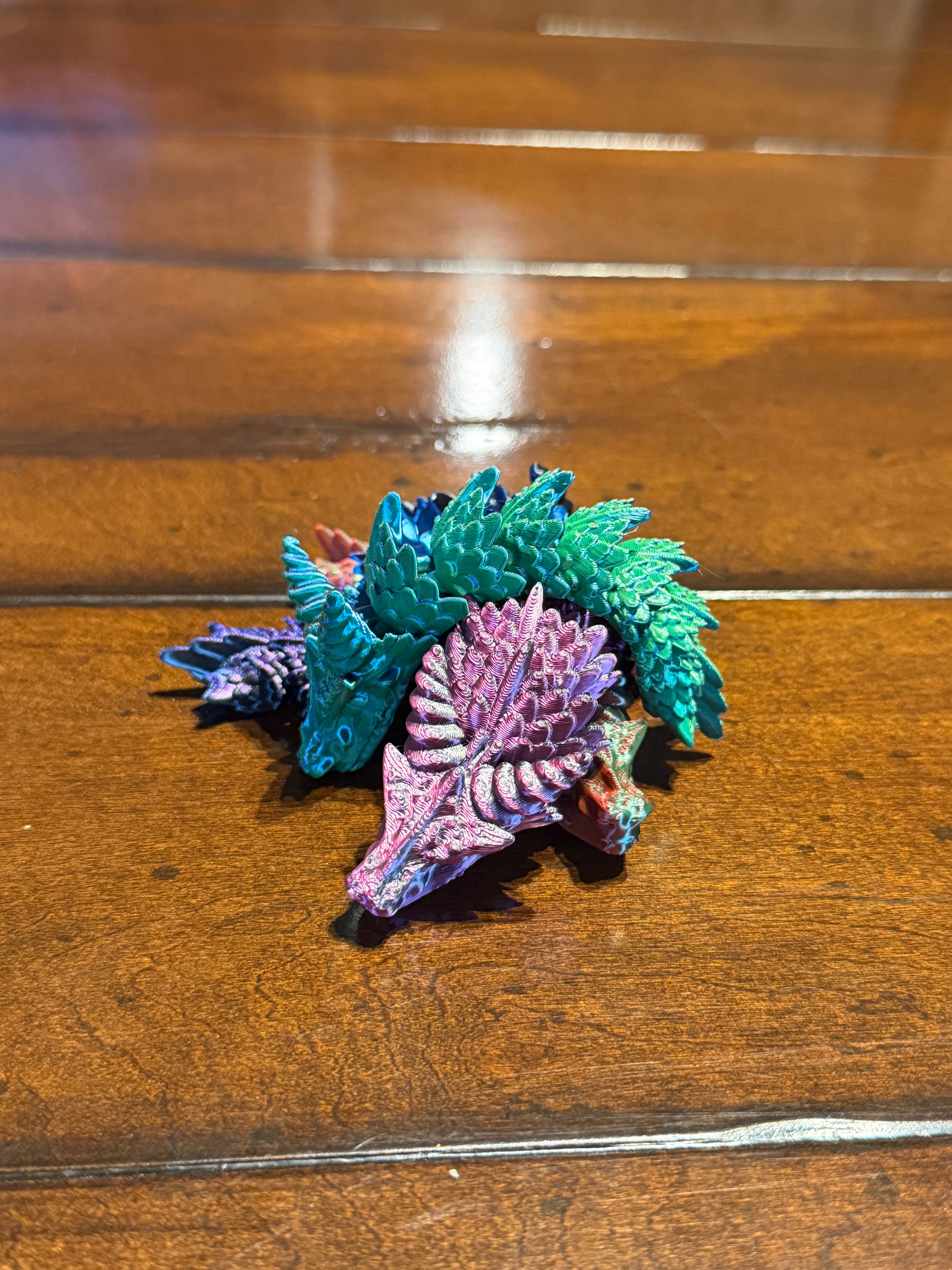 Multi-color Articulating Dragon Family